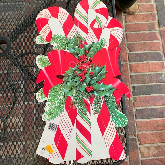 Set of 2 Vintage Christmas die cut picture art in EUC new with labels st… - Picture 5 of 14